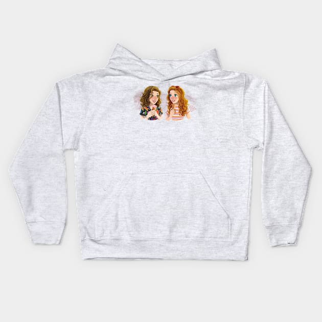 Eleven and Max Kids Hoodie by belizabethg